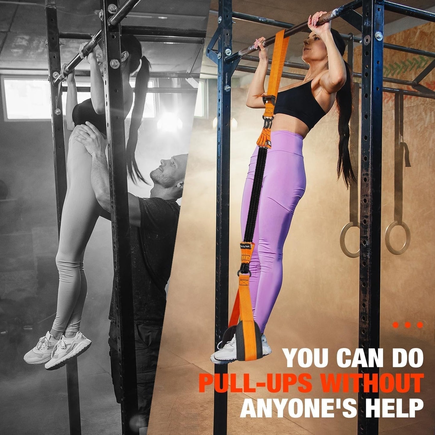Pull Up Assist Band with Foot Holder