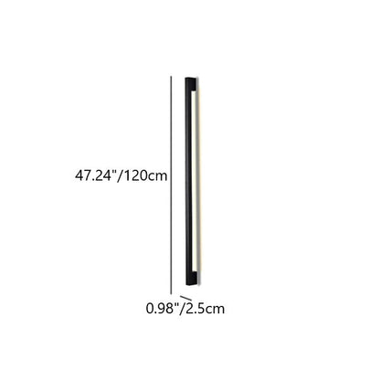 Simplicity Long Strip Iron Silicone LED Wall Sconce Lamp