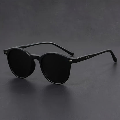 Round Tortoiseshell Sunglasses, Full Frame