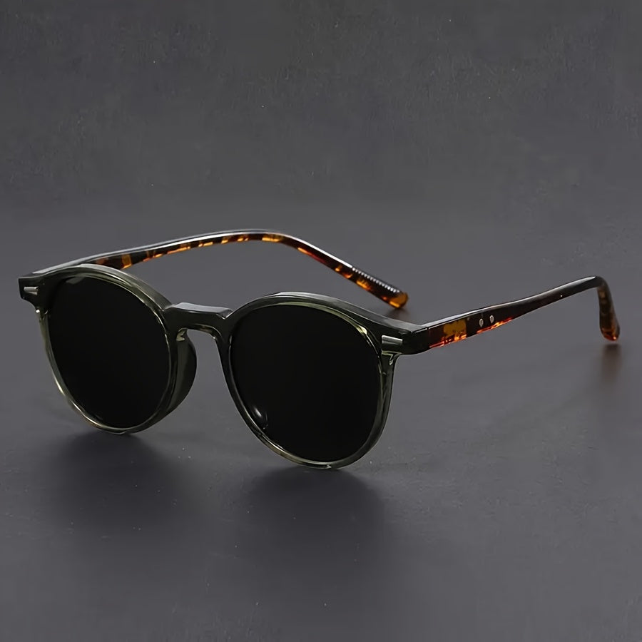 Round Tortoiseshell Sunglasses, Full Frame