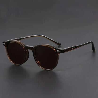 Round Tortoiseshell Sunglasses, Full Frame