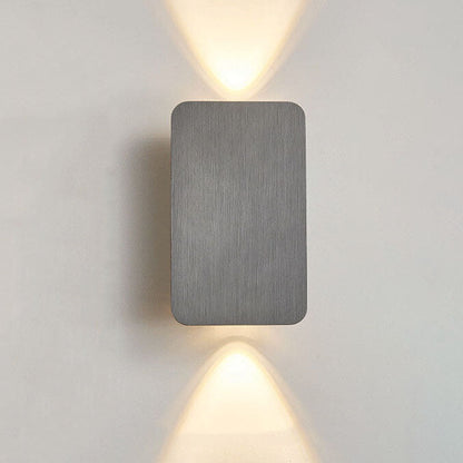 Nordic Minimalist Aluminum Flat Panel LED Wall Sconce