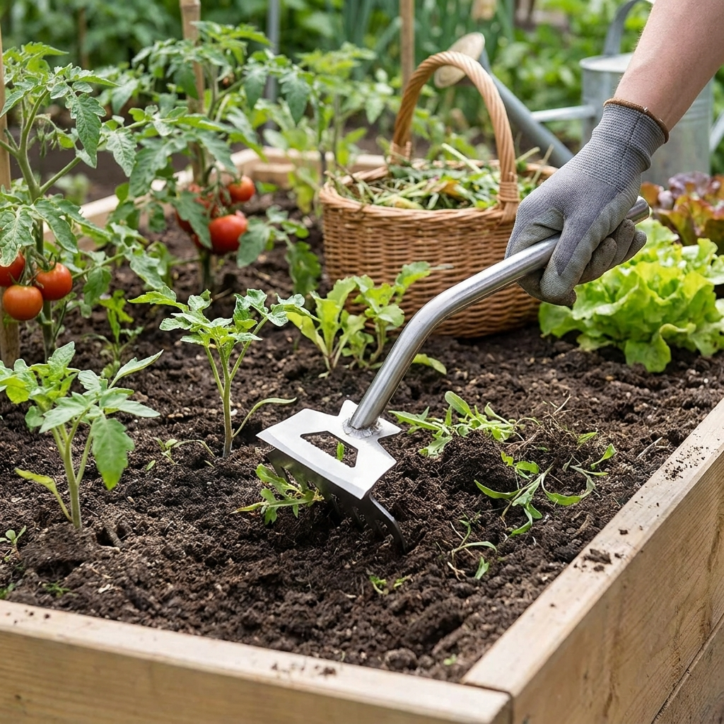 Heavy-Duty Stand-Up Weed Puller Tool lifestyle