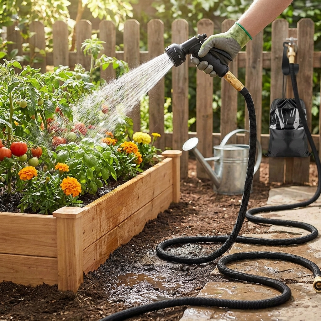 100FT Expandable Garden Water Hose lifestyle