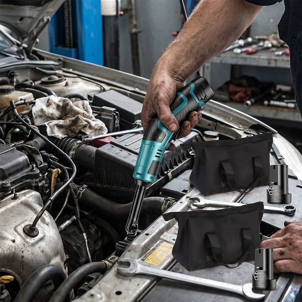 Cordless Electric Ratchet Wrench lifestyle