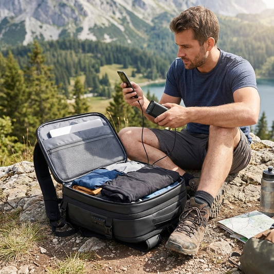 Compression Travel Backpack lifestyle