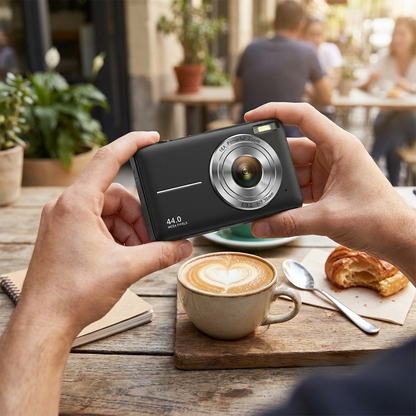 Retro Compact Digital Camera lifestyle