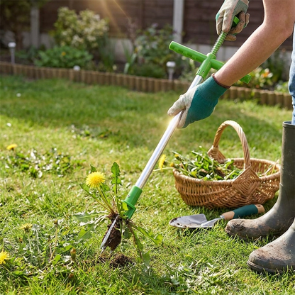 Long Handle Stand-Up Weed Puller Tool lifestyle