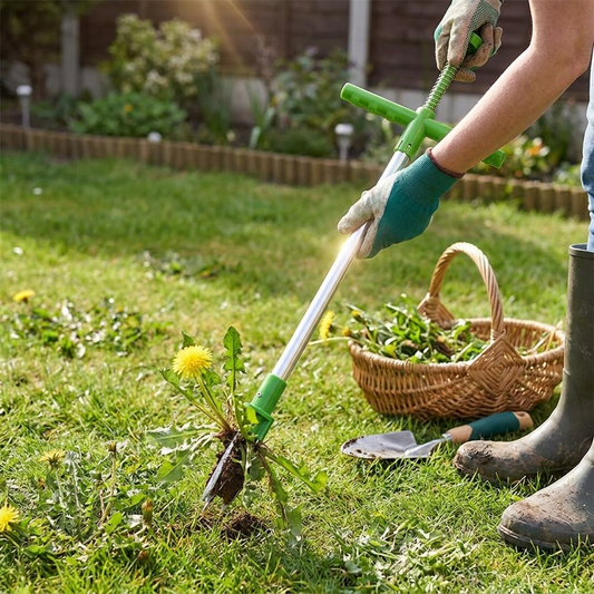 Long Handle Stand-Up Weed Puller Tool lifestyle