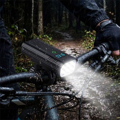 5000 Lumen USB-C Rechargeable Bike Light lifestyle