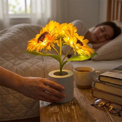 Rechargeable Sunflower Night Light lifestyle