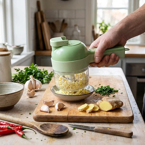 4-in-1 Electric Food Cutter and Chopper lifestyle