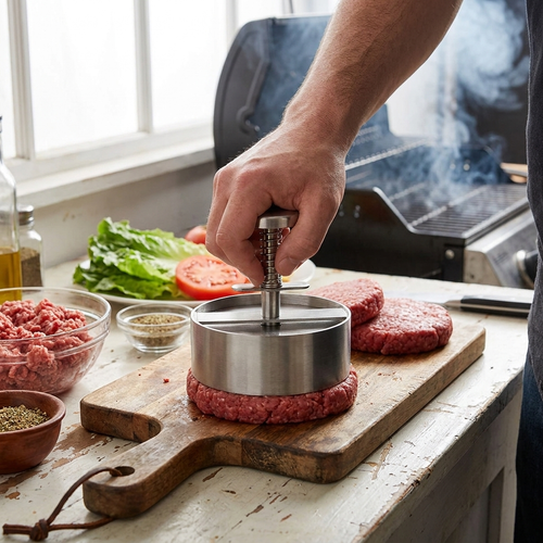 Stainless Steel Garlic Press lifestyle
