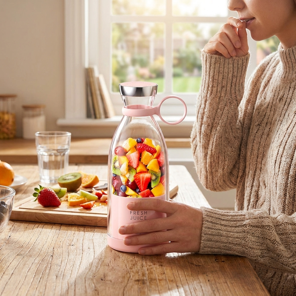 Portable USB Juice Blender Bottle lifestyle