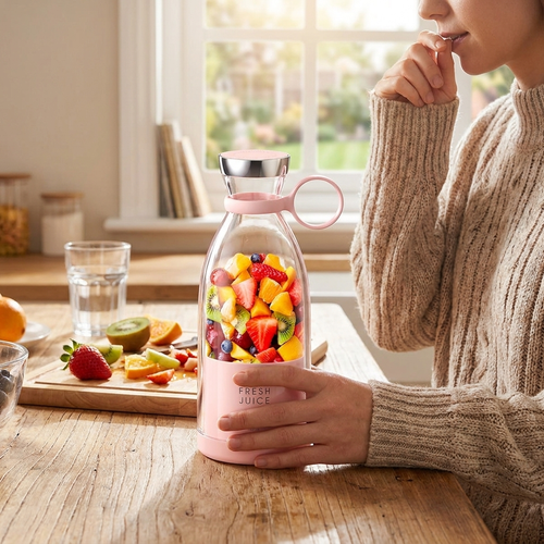 Portable USB Juice Blender Bottle lifestyle