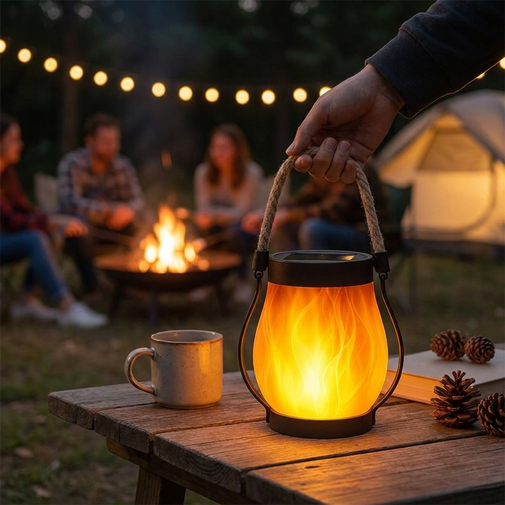 Solar Flame-Effect Lantern lifestyle