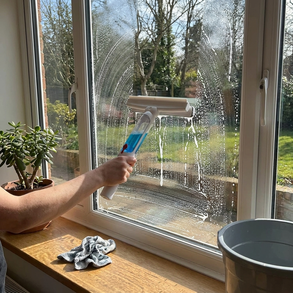 Telescopic Long Handle Window Cleaner lifestyle