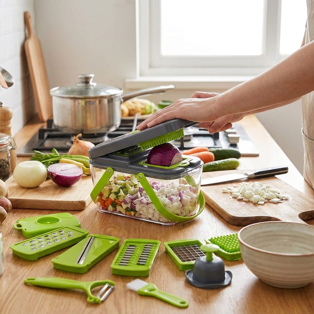 18-in-1 Vegetable Slicer and Chopper lifestyle
