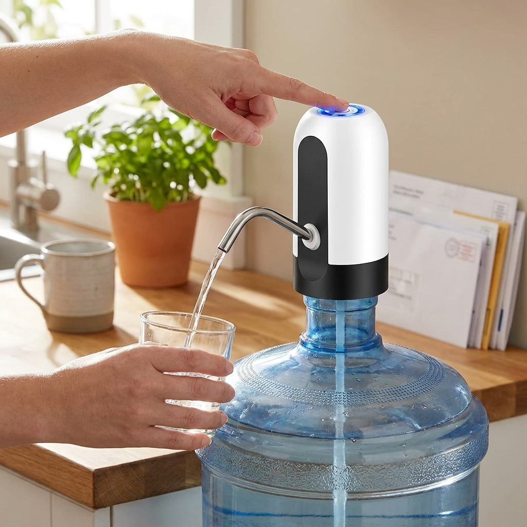 Automatic Water Bottle Dispenser Pump lifestyle