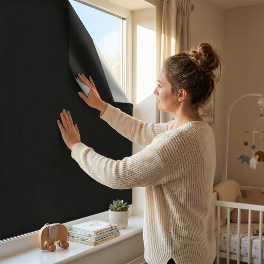 Adhesive Blackout Window Cover Shade lifestyle