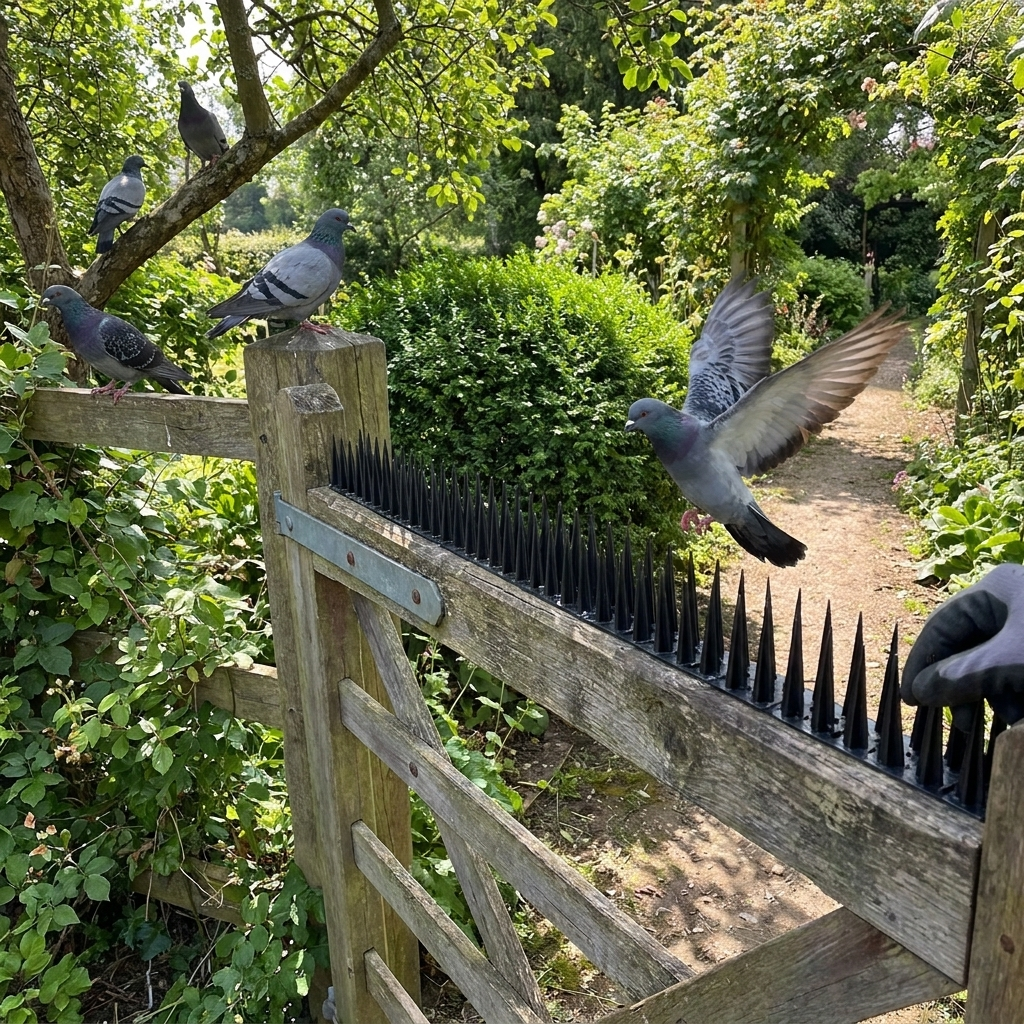Bird Repeller Deterrent Spikes lifestyle