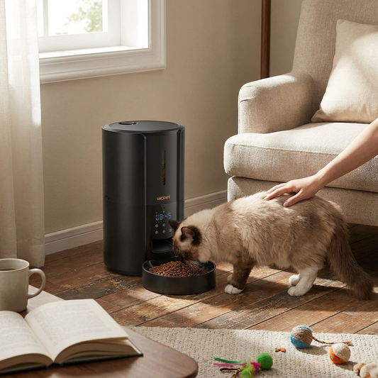 Large Automatic Pet Food Feeder Dispenser lifestyle