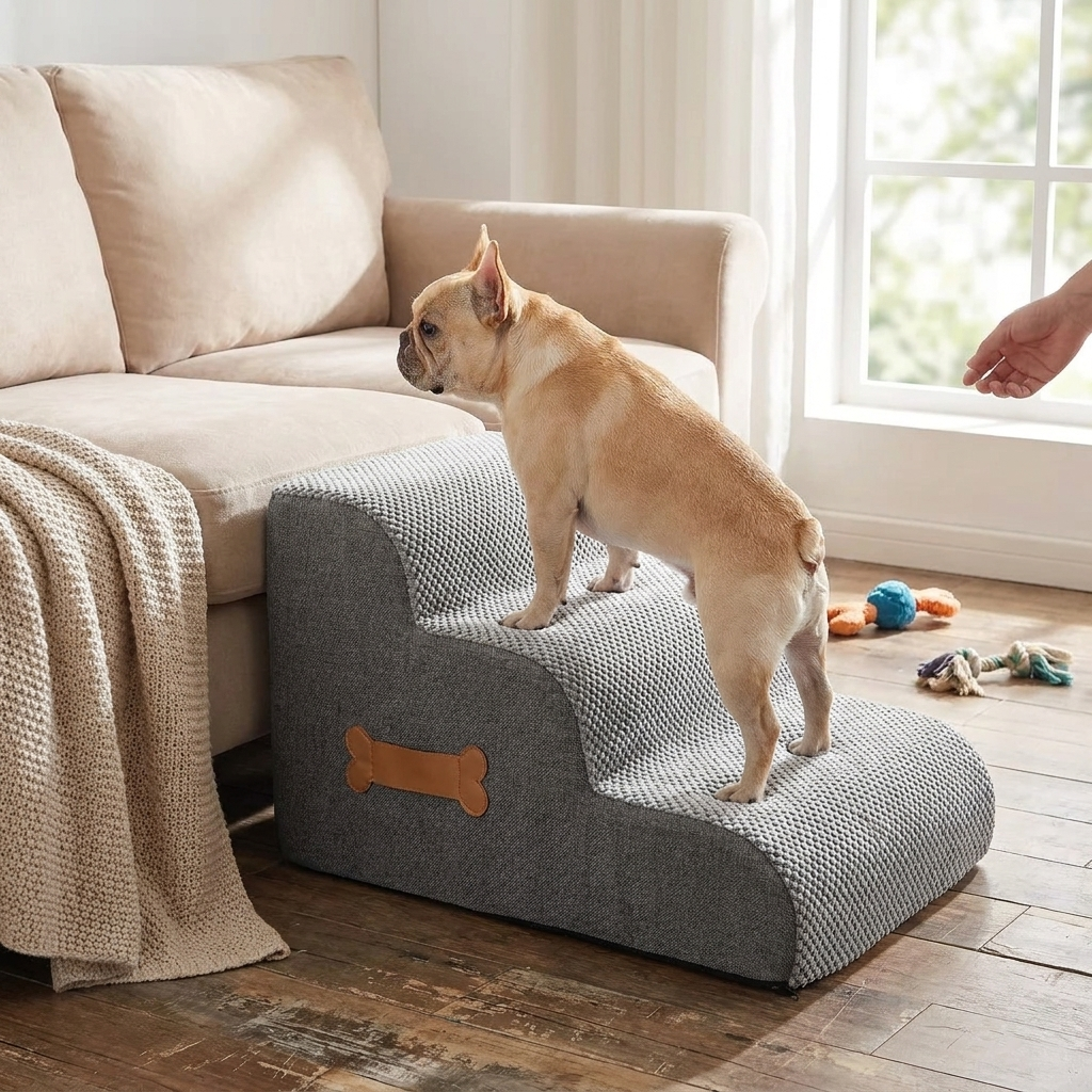 Dog Stairs and Steps for Bed lifestyle