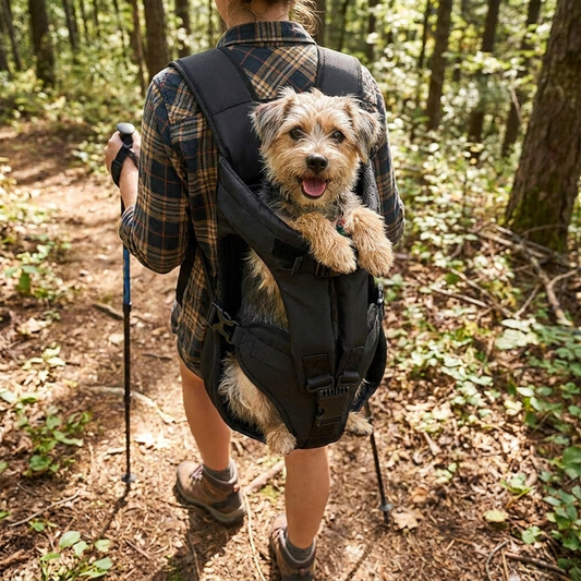 Dog Carrying Backpack Carrier lifestyle