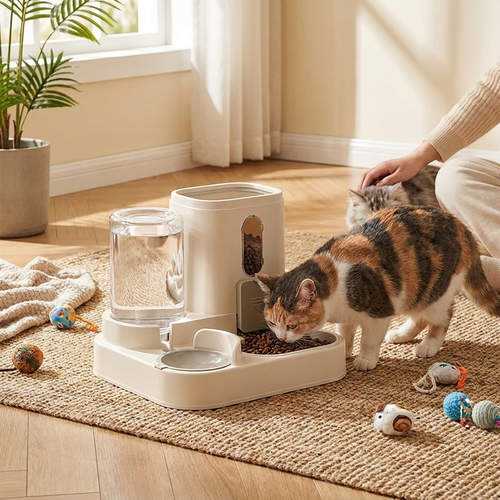 2-in-1 Pet Feeder and Water Dispenser lifestyle