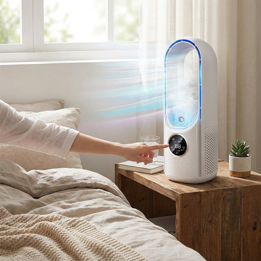 Bladeless Portable Air Conditioner with LED Display lifestyle