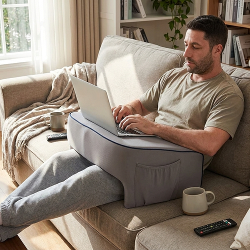 Reading Lap Pillow Laptop Desk lifestyle