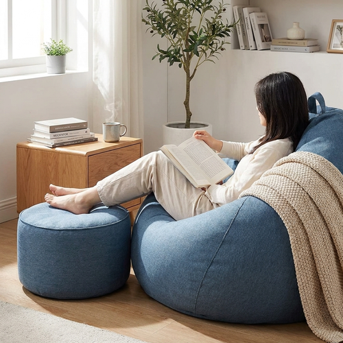 Bean bag cover in living room — lifestyle