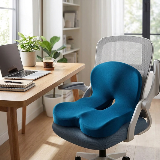Memory foam cushion on office chair — lifestyle