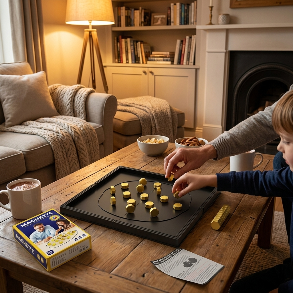Magnetic strategy game mid-game — lifestyle