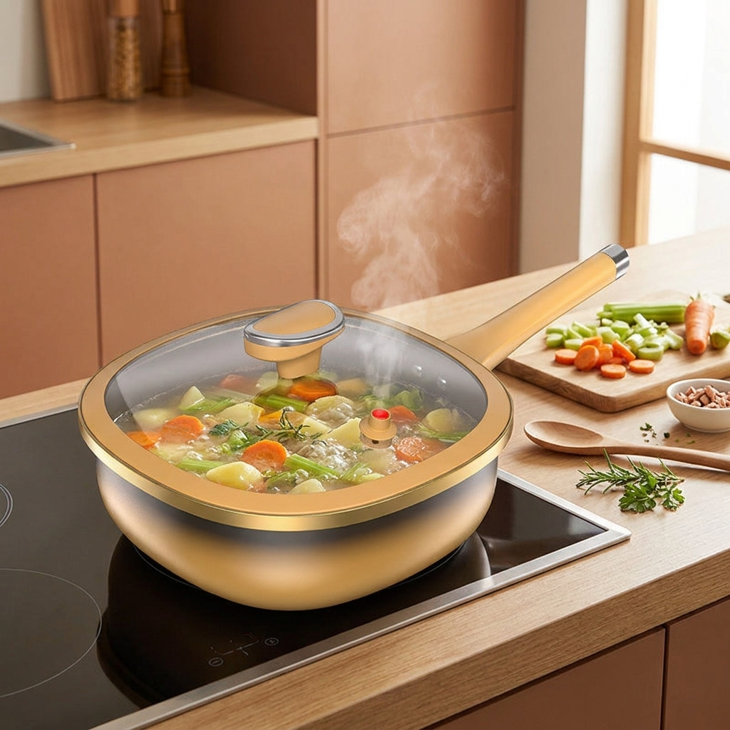 Titanium nonstick pot — lifestyle