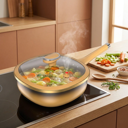 Titanium nonstick pot — lifestyle