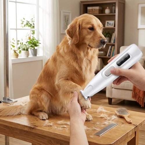 Pet grooming trimmer — lifestyle
