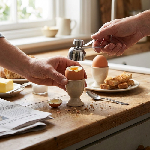 Egg shell cutter — lifestyle