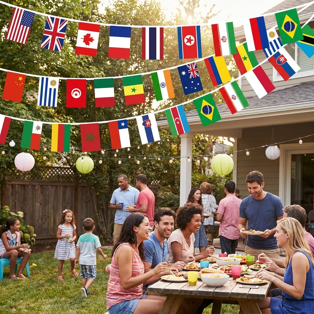 Flag banner — lifestyle
