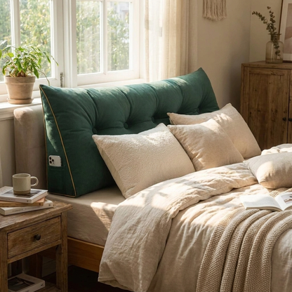 Bed wedge pillow — lifestyle