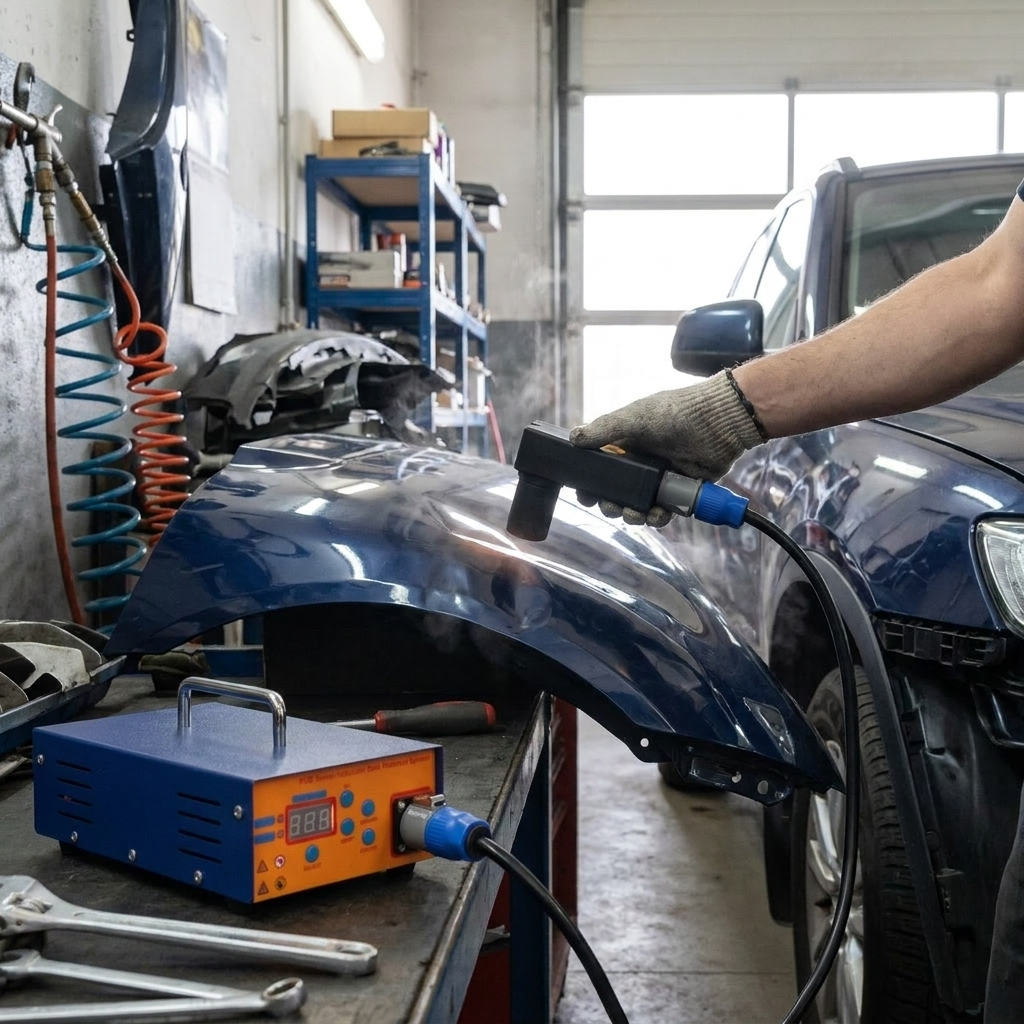 Induction dent repair heater — lifestyle