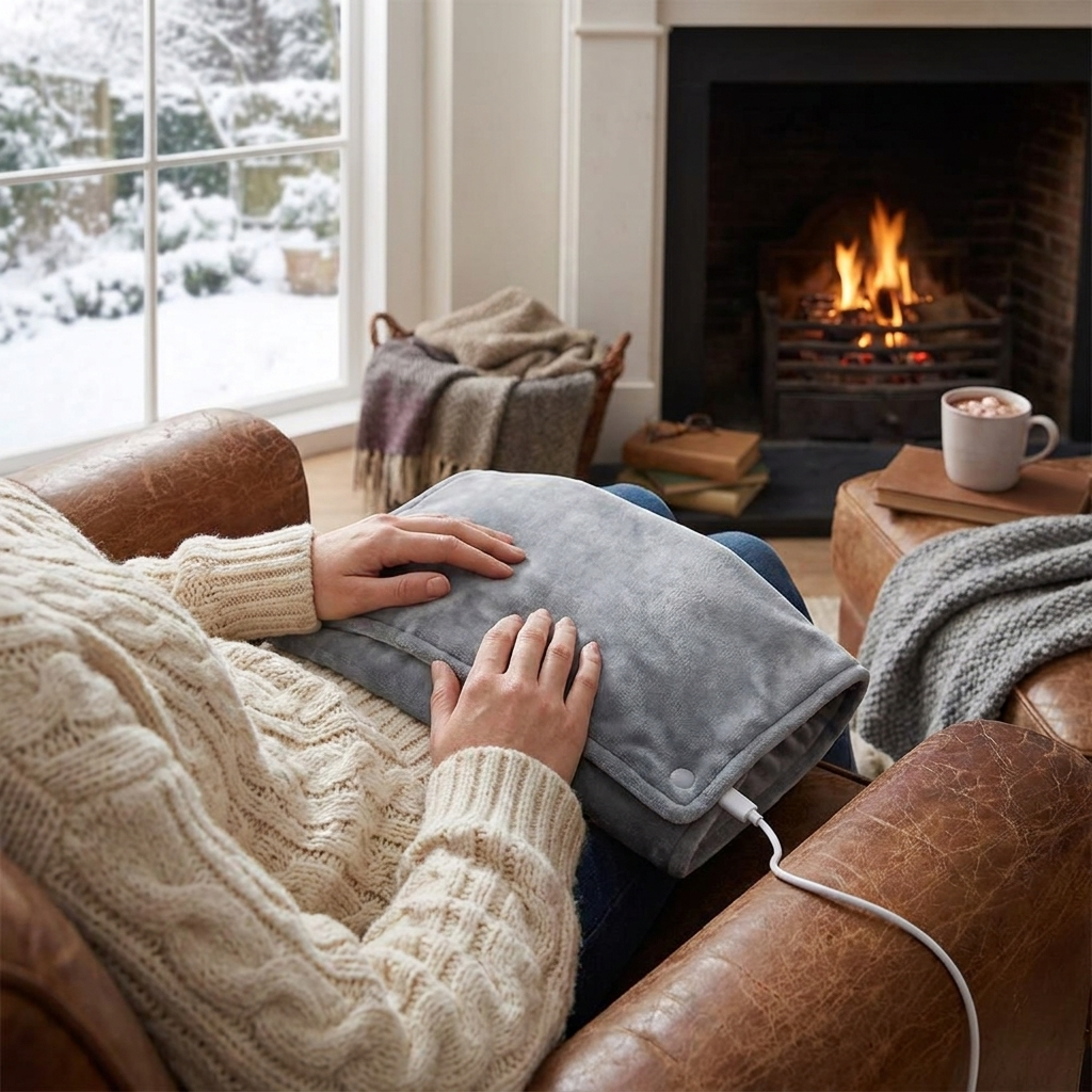 USB heated mat — lifestyle