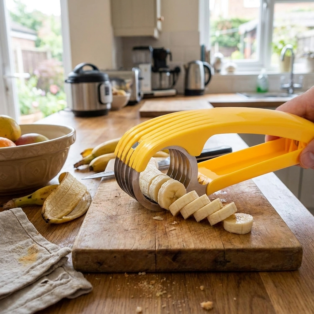 Banana vegetable cutter — lifestyle