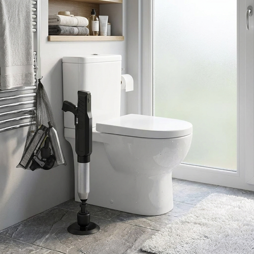 Electric toilet plunger — lifestyle