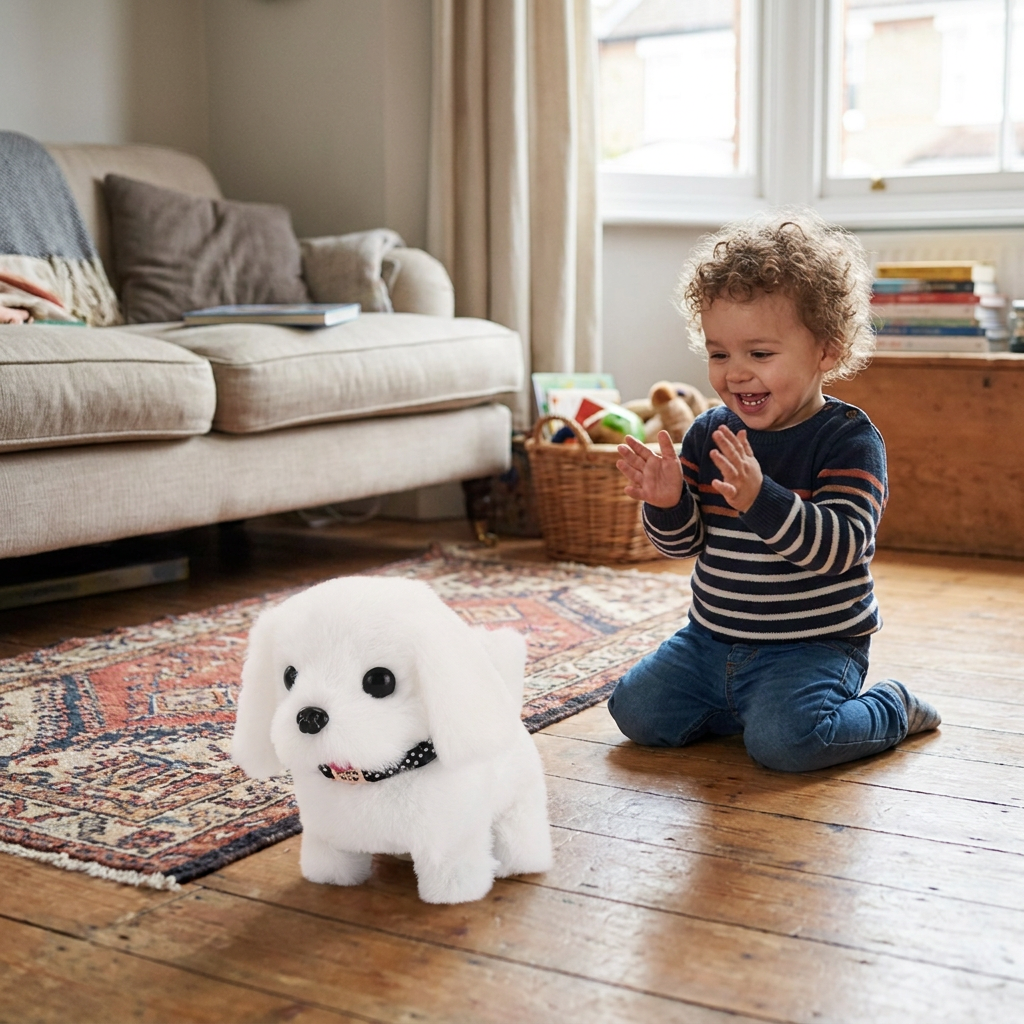 Walking puppy toy — lifestyle