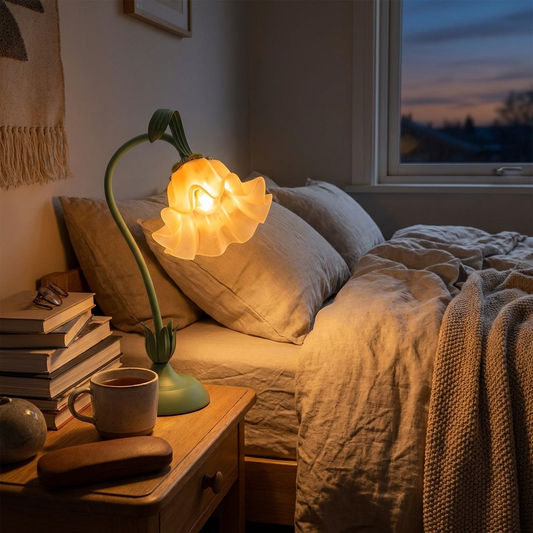 Flower LED table lamp — lifestyle