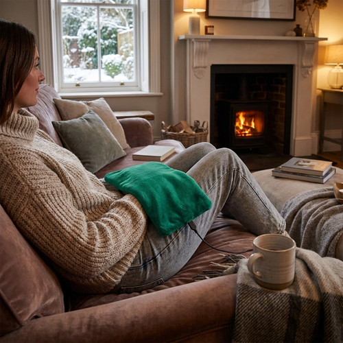 Rechargeable heating pad — lifestyle