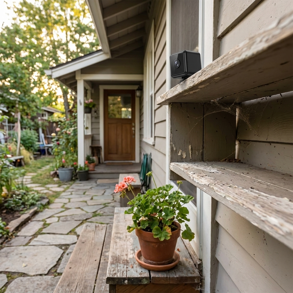 Wireless security camera — lifestyle