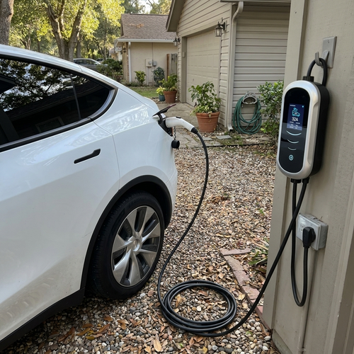 Portable EV charger — lifestyle