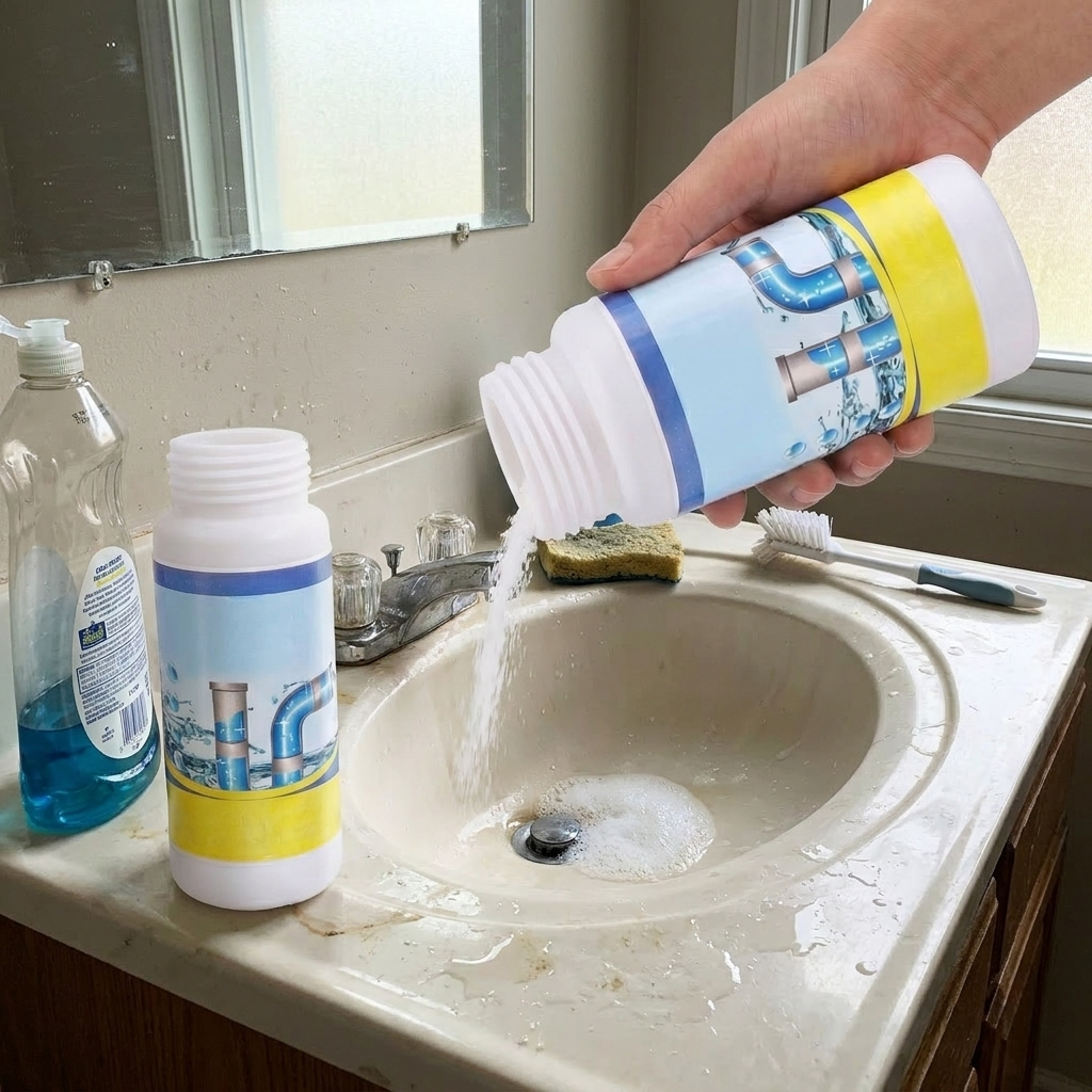 Foaming drain cleaner — lifestyle
